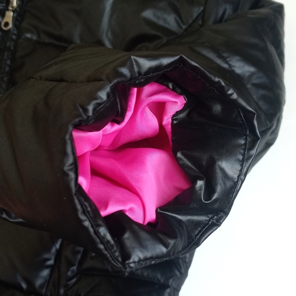 DKNY Women’s Black Down Quilted Puffer Long Sleeve Waist Length Coat XS - Picture 8 of 15